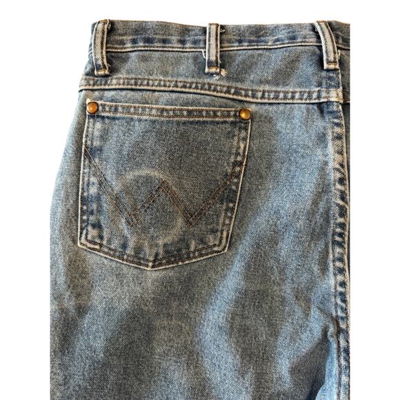 Wrangler A103 Men’s Cowboy Cut Blue Jeans 38x34 Classic Straight Leg Denim - Picture 4 of 7
